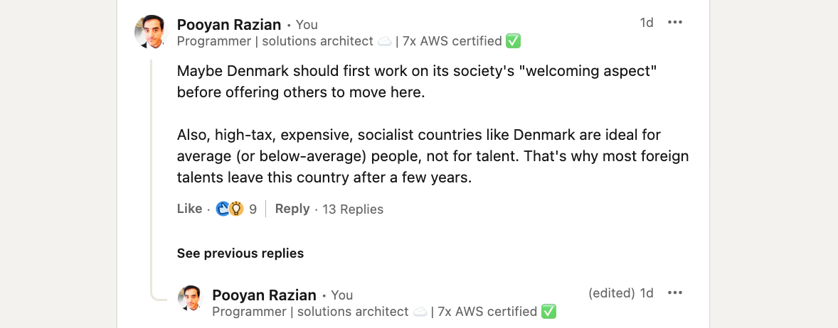 The true face of Denmark