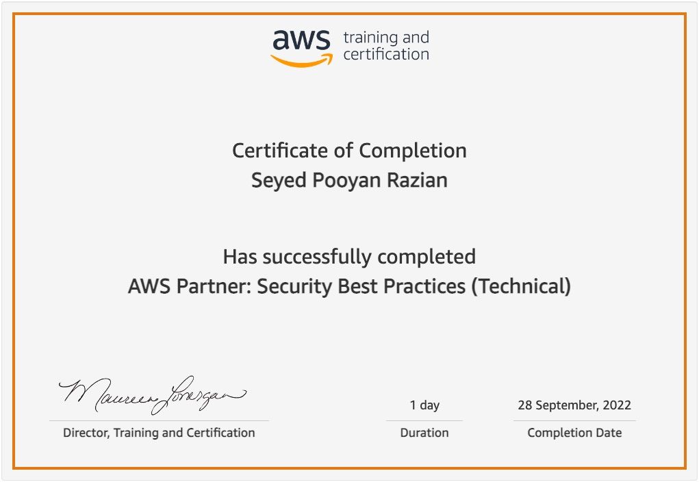 20220928 aws partner security best practices technical training certificate