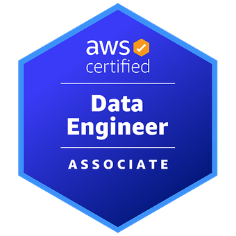 aws certified data engineer associate badge certificate