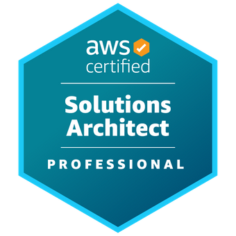 aws certified solutions architect professional badge certificate