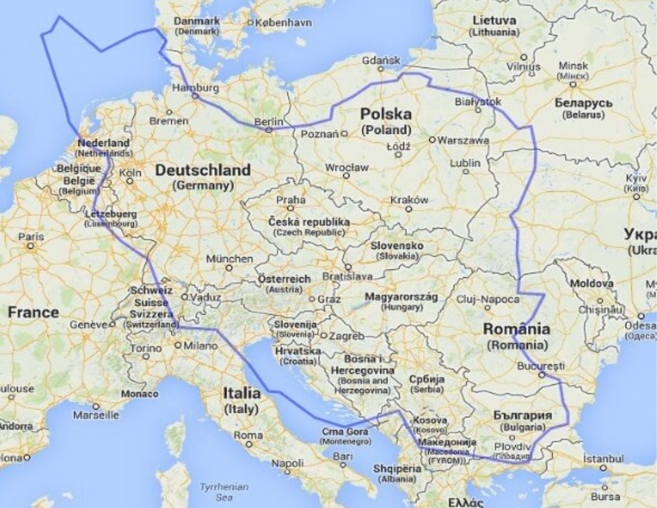 Iran is about 5 times bigger than Germany