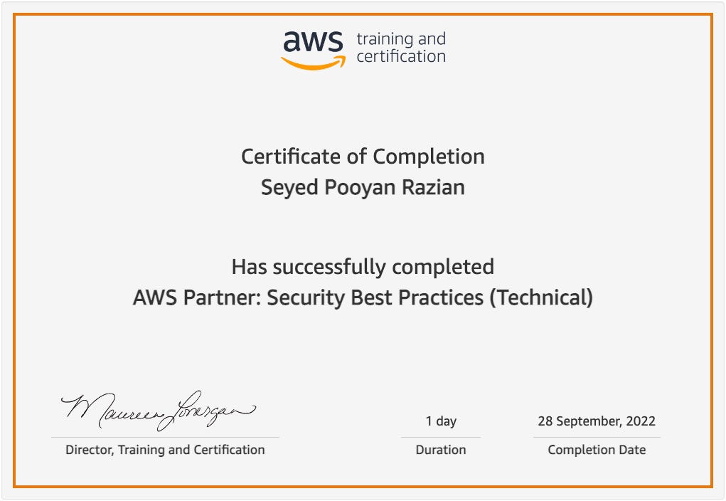 20220928 aws partner security best practices technical training certificate